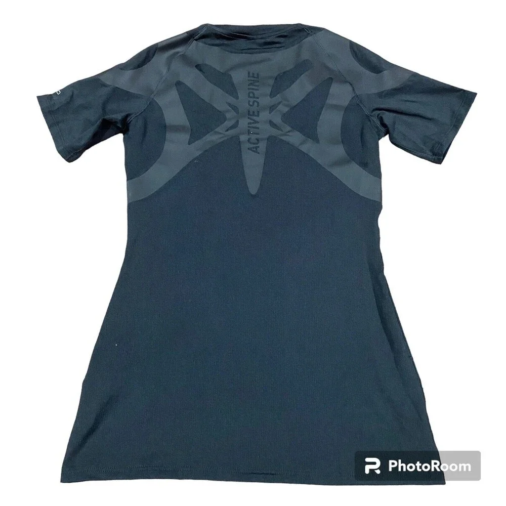 ODLO Women’s Black Performance Active Spine Short Sleeve Top Size Medium - Picture 2 of 5